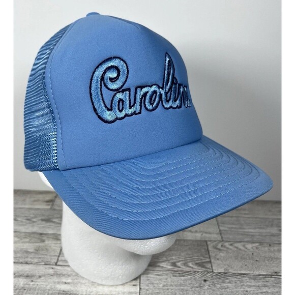Vintage UNC Tar Heels North Carolina Snapback Hat Carolina Blue Embroidered - Picture 4 of 7